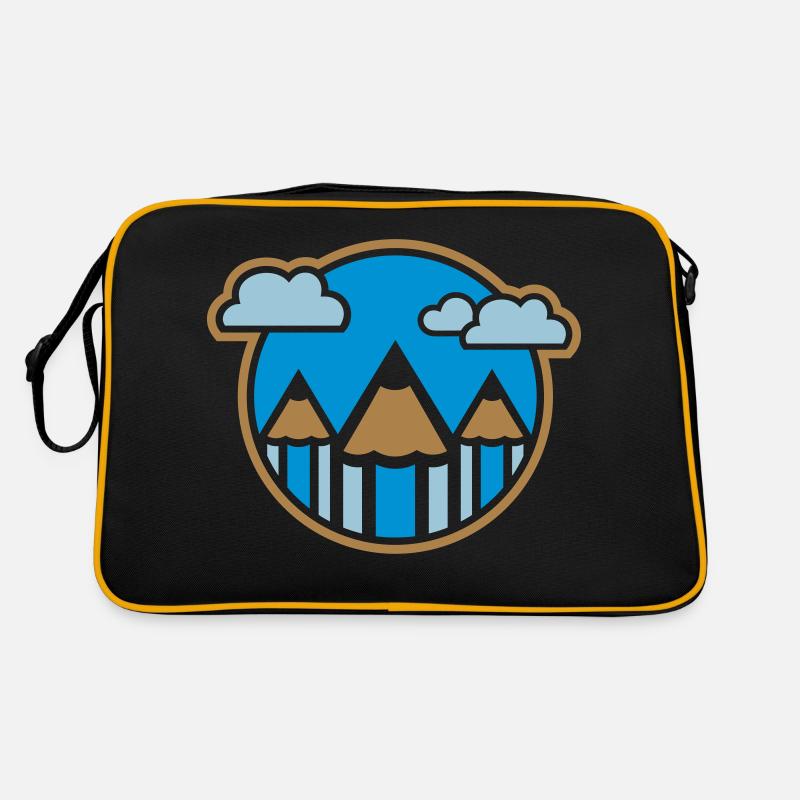 Stifte Landschaft 02 Retro Tasche