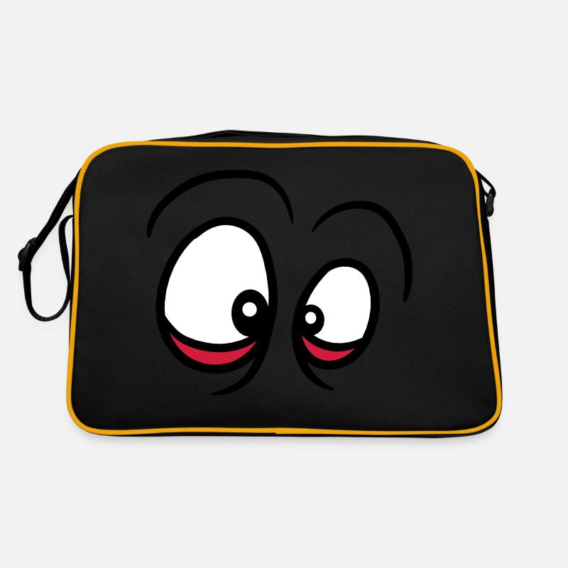 eye dark circles look see distorted face eyes Retro Bag