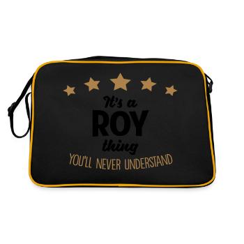 It's a roy name thing stars never underst - Retro Bag - black/gold - Back