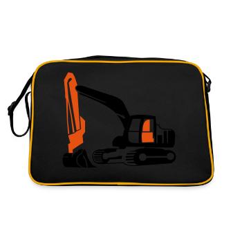Excavatrice - Sac Retro - noir/or - Dos