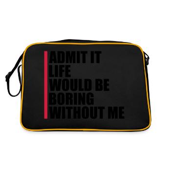 vie ennuyeuse sans moi - Sac Retro - noir/or - Dos