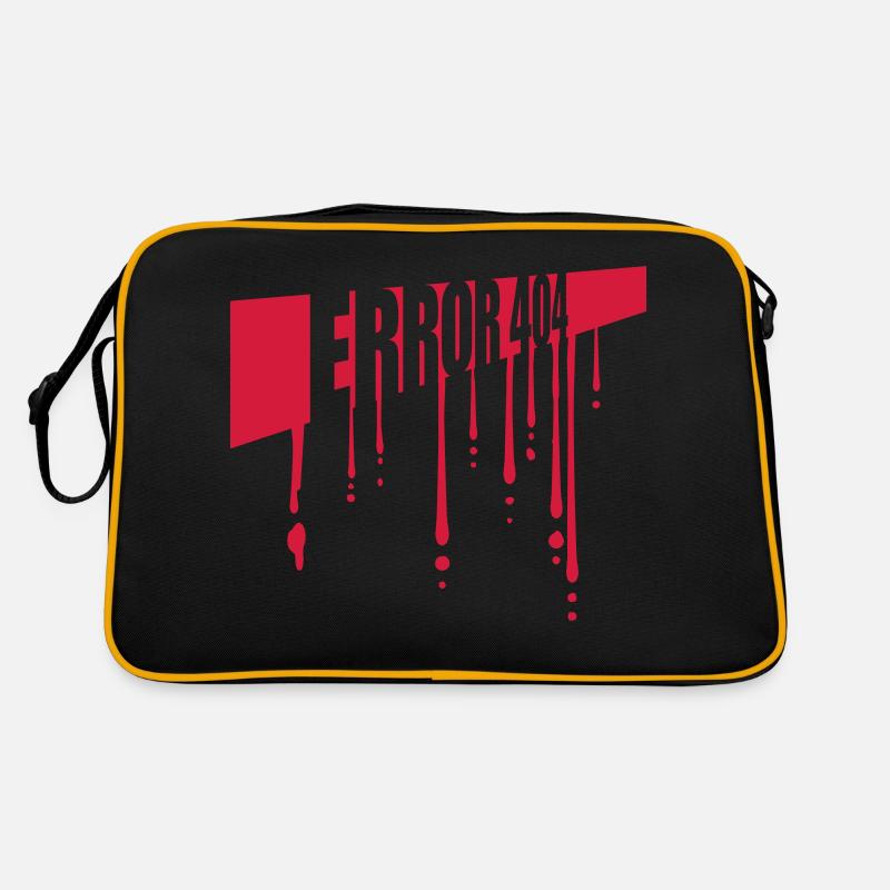 Blut Tropfen Error 404 Retro Tasche