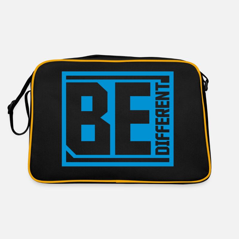 Be different Logo Design Retro Bag