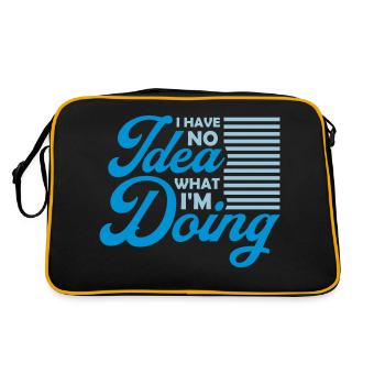 I Have No Idea - Retro Bag - black/gold - Back