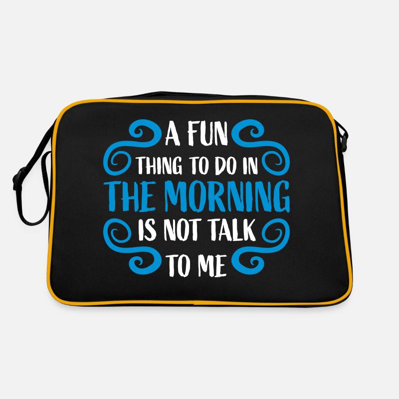 not talk to me Retro Tasche
