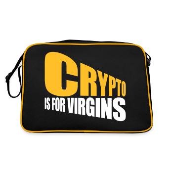 La crypto est pour les vierges - Sac Retro - noir/or - Dos