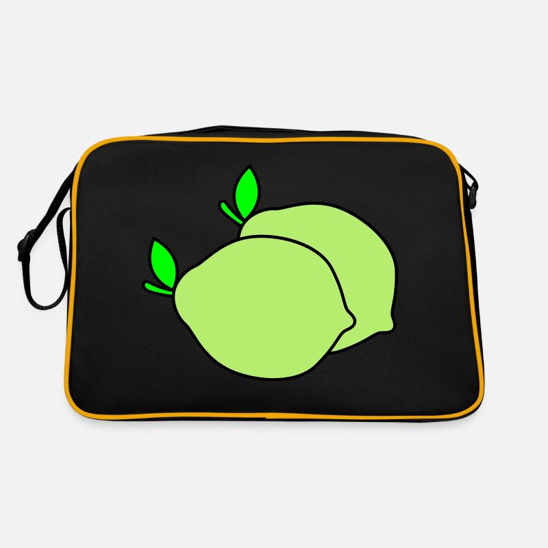 zitronen Retro Tasche