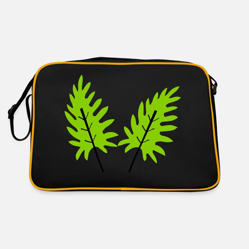 blätter Retro Tasche