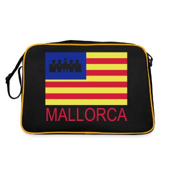 mallorca flag - Retro Bag - black/gold - Back