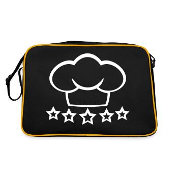 Kitchen Chef's Hat 5 Star Master Chef Cool - Retro Bag - black/gold - Back