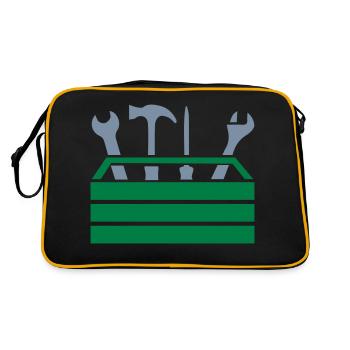 Tool Workshop Tool Box - Retro Bag - black/gold - Back