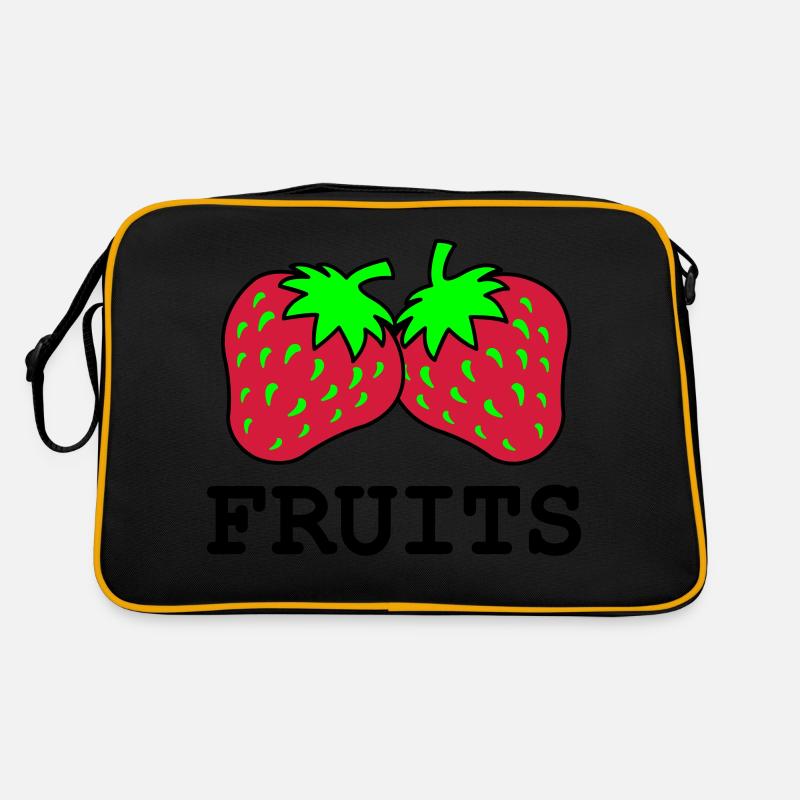 erdbeeren Retro Tasche