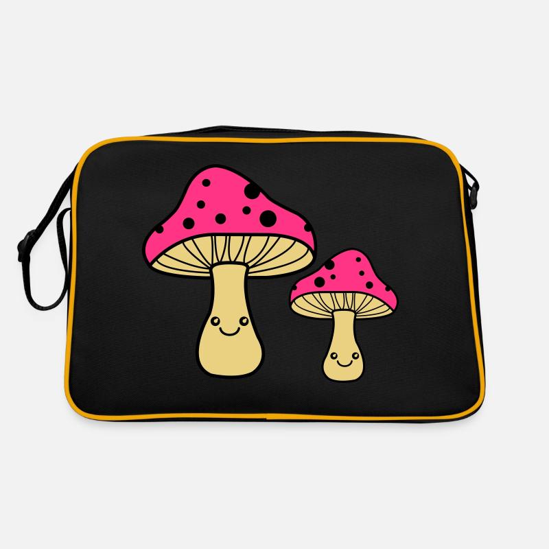 pilze comic Retro Tasche