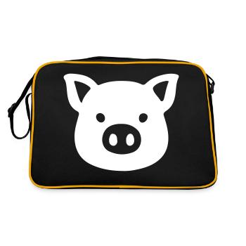 Pig Head Sow - Retro Bag - black/gold - Back