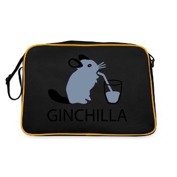 Ginchilla for Gin Chiller - Retro Bag - black/gold - Back