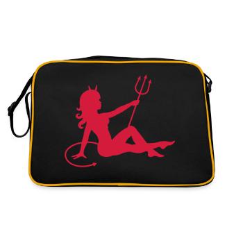 Devil Mudflap Girl - Retro Bag - black/gold - Back