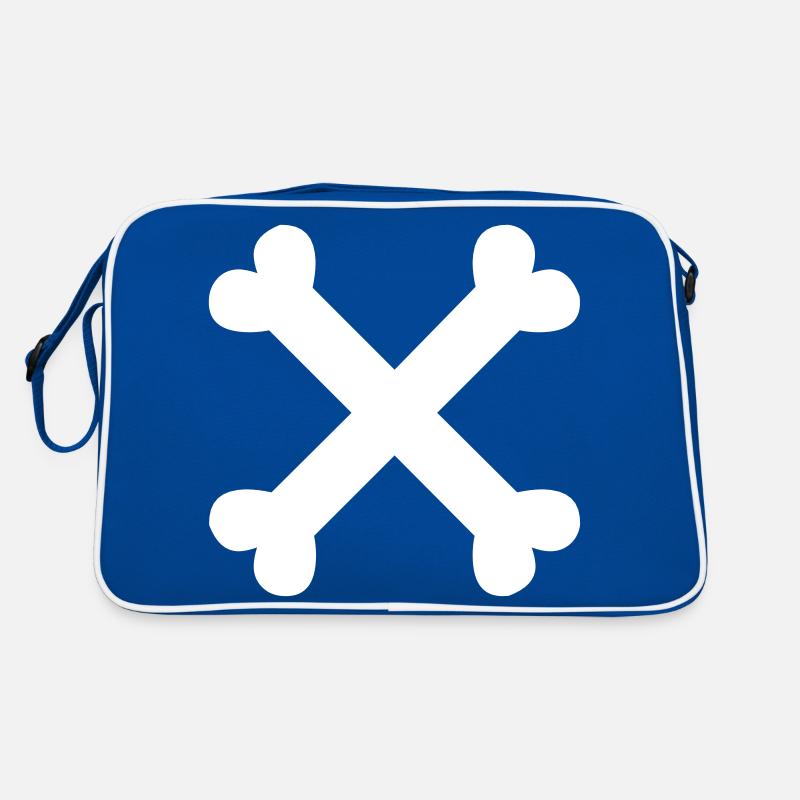 Knochen Kreuz Retro Tasche