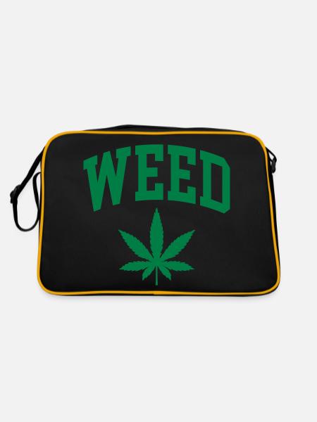 Weed - Retro Bag - black/gold - Back