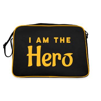 I'm the hero - Retro Bag - black/gold - Back