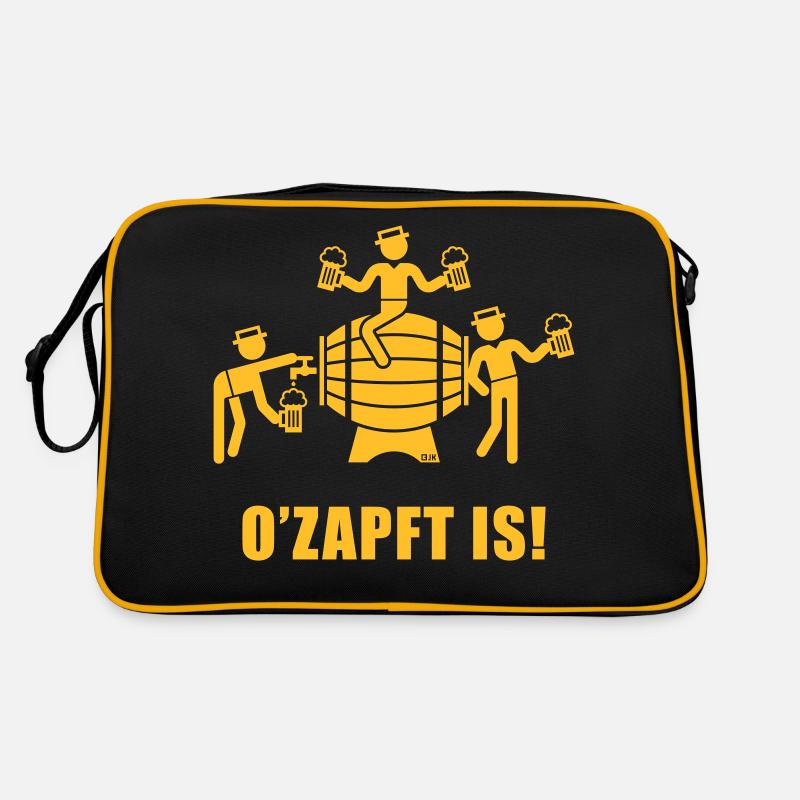 O’Zapft Is! (Bier / Bierfass / Team) Retro Tasche