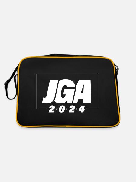 Bachelor Party 2024 Bachelor Party Party Team - Retro Bag - black/gold - Back