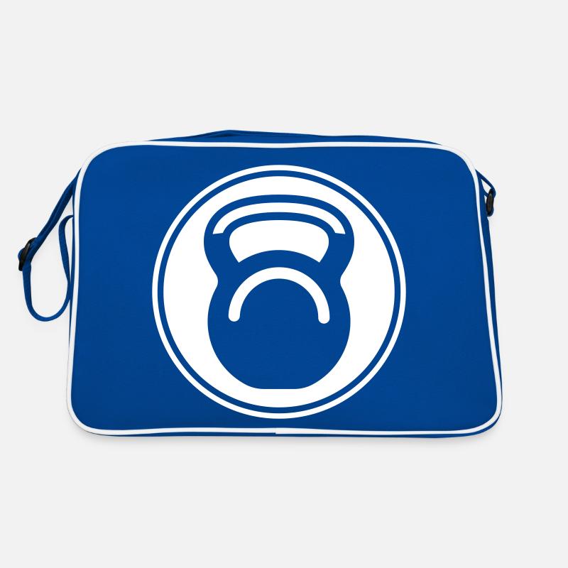 Hantel gewichte icon Retro Tasche