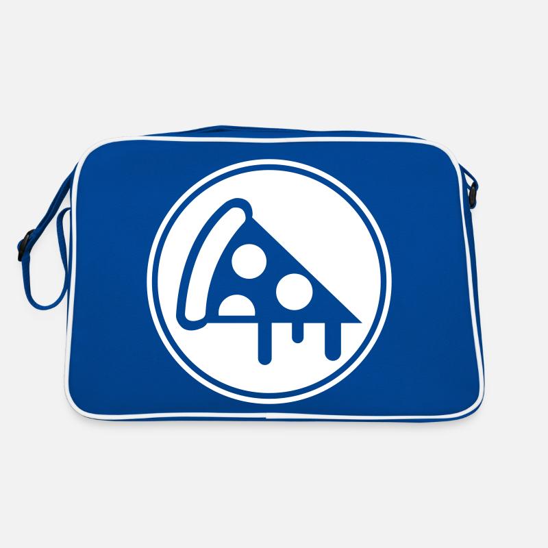 Pizza Icon Silhouette Retro Tasche