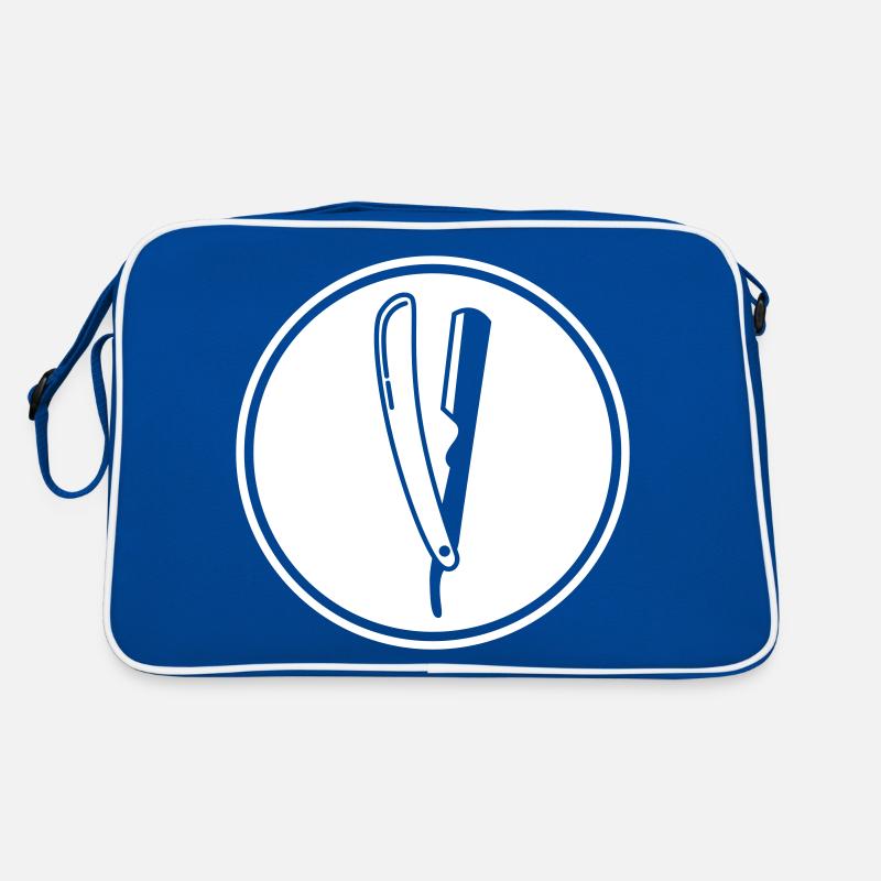Shave Barber logo icon Retro Bag