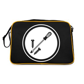 Screwdriver icon - Retro Bag - black/gold - Back