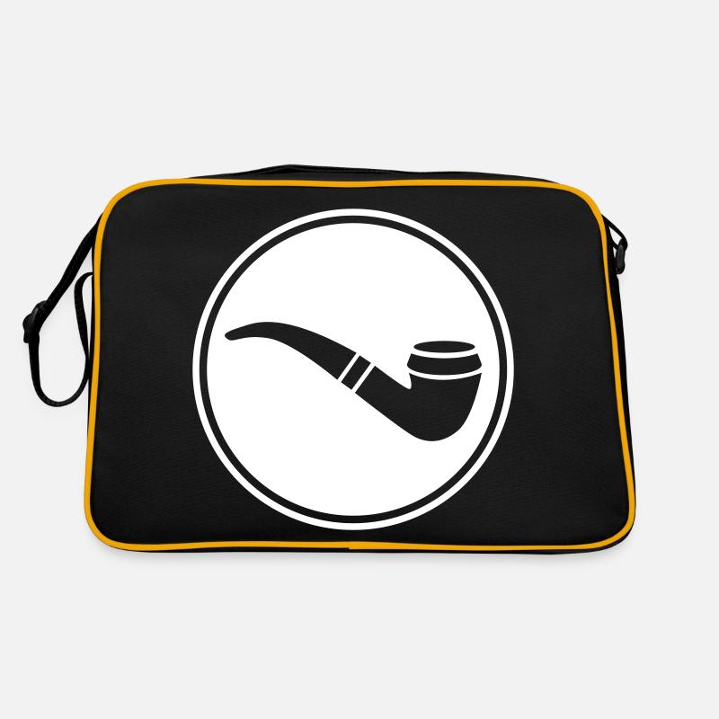 Pfeife rauchen Retro Tasche