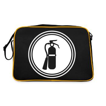 Symbole d’extincteur - Sac Retro - noir/or - Dos