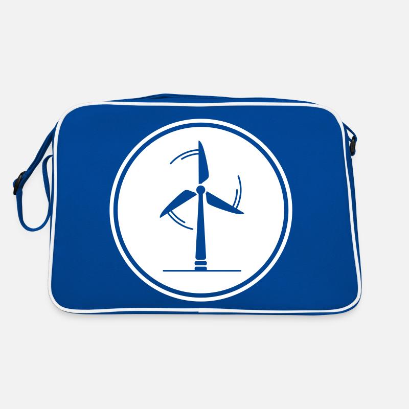 Windrad Silhouette Retro Tasche