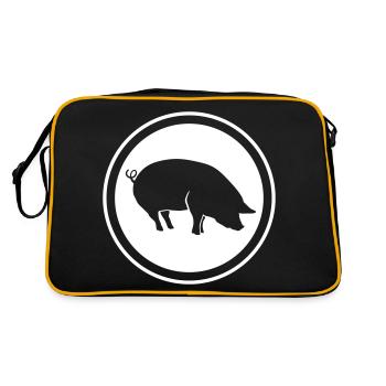 Animal porcin - Sac Retro - noir/or - Dos