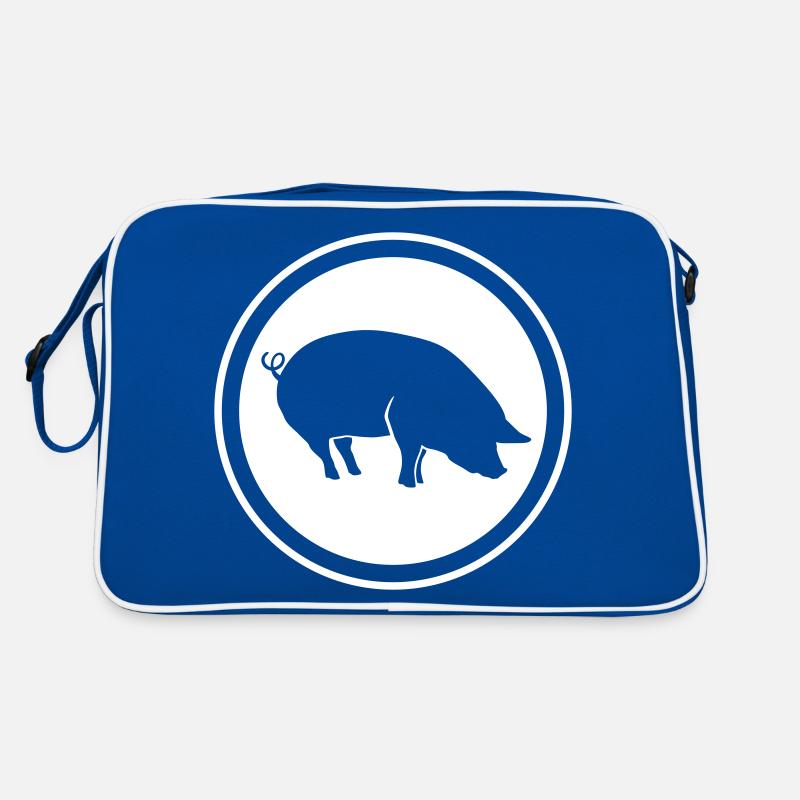 Schwein Tier Retro Tasche