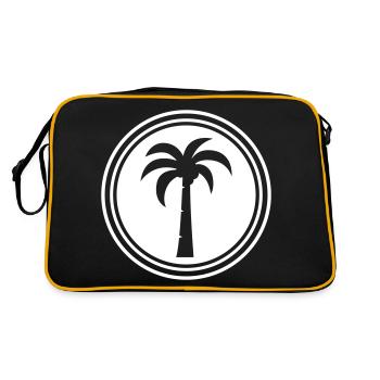 palm symbol - Retro Bag - black/gold - Back