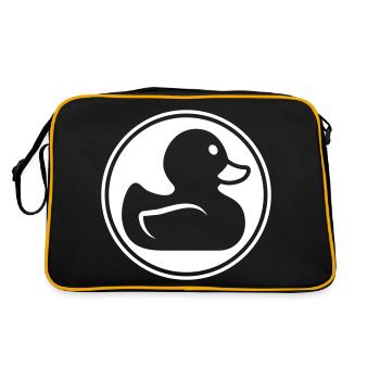 Icône de canard - Sac Retro - noir/or - Dos