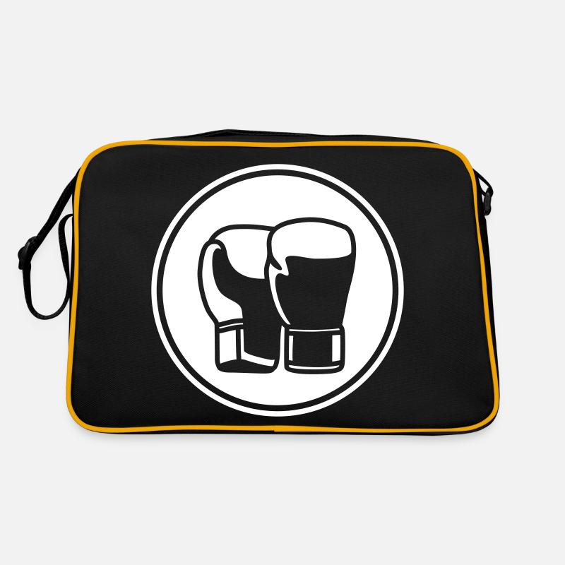 Symbole des gants de boxe Sac Retro