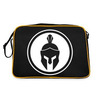 Casque Spartan - Sac Retro - noir/or - Dos