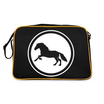 Icône Cheval Cheval - Sac Retro - noir/or - Dos