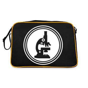 Microscope Icon Icon - Retro Bag - black/gold - Back