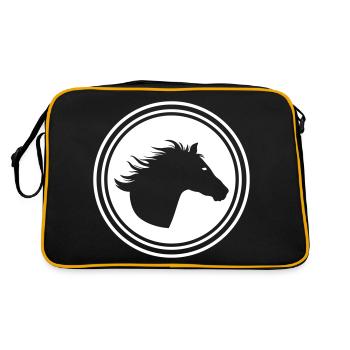 Icône Cheval Cheval - Sac Retro - noir/or - Dos