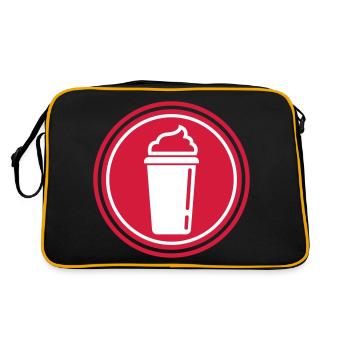 Icône du café - Sac Retro - noir/or - Dos