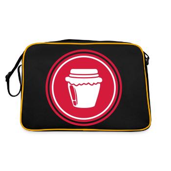 Honey symbol beekeeper - Retro Bag - black/gold - Back