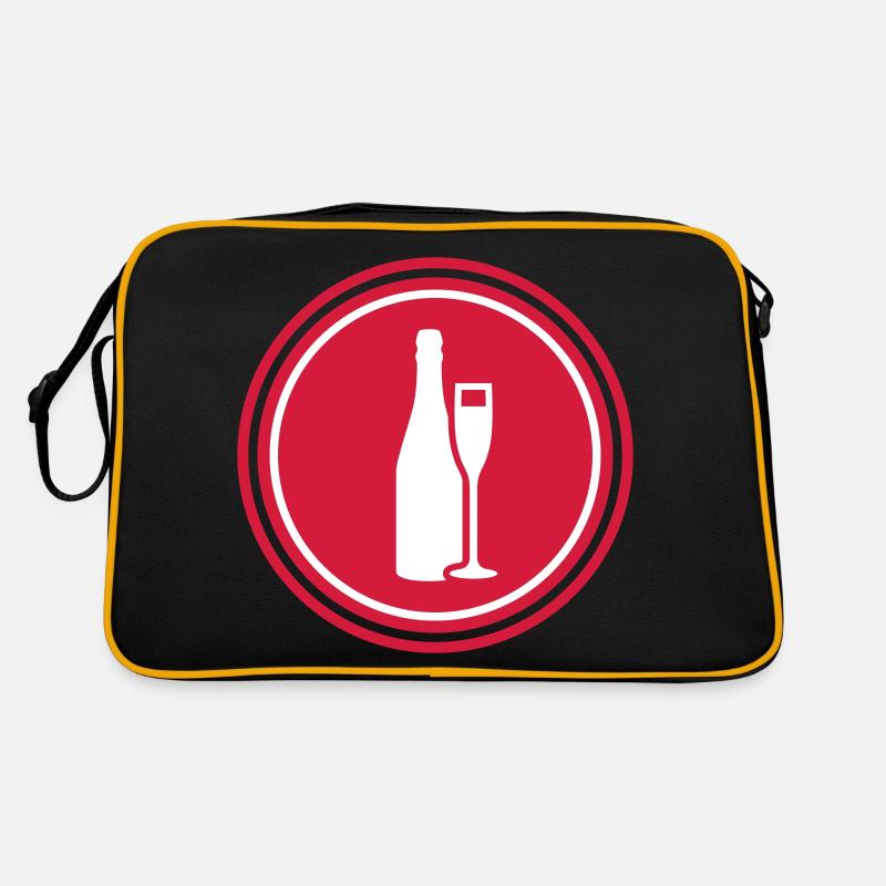 Red wine symbol Retro Bag