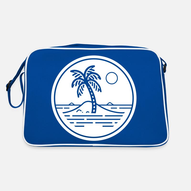 Palmiers Symbole Plage Île Sac Retro