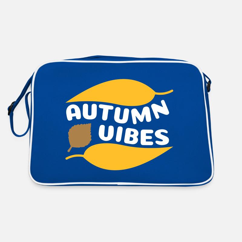 Vibrations d’automne (feuilles incurvées) Sac Retro