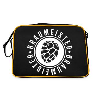 houblon bière brasseur - Sac Retro - noir/or - Dos