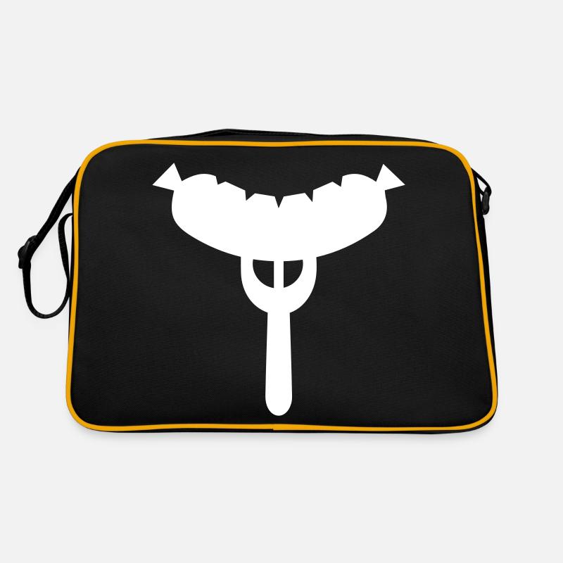 Wurst Gabel Retro Tasche