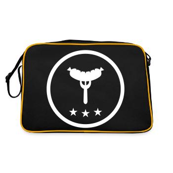 Sausage fork - Retro Bag - black/gold - Back