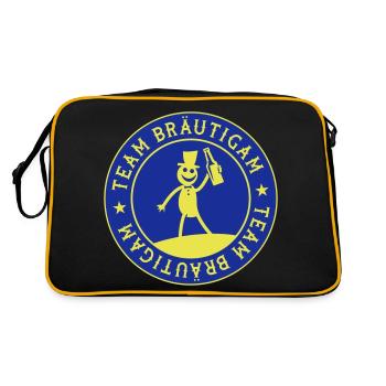 Équipe du marié - Sac Retro - noir/or - Dos